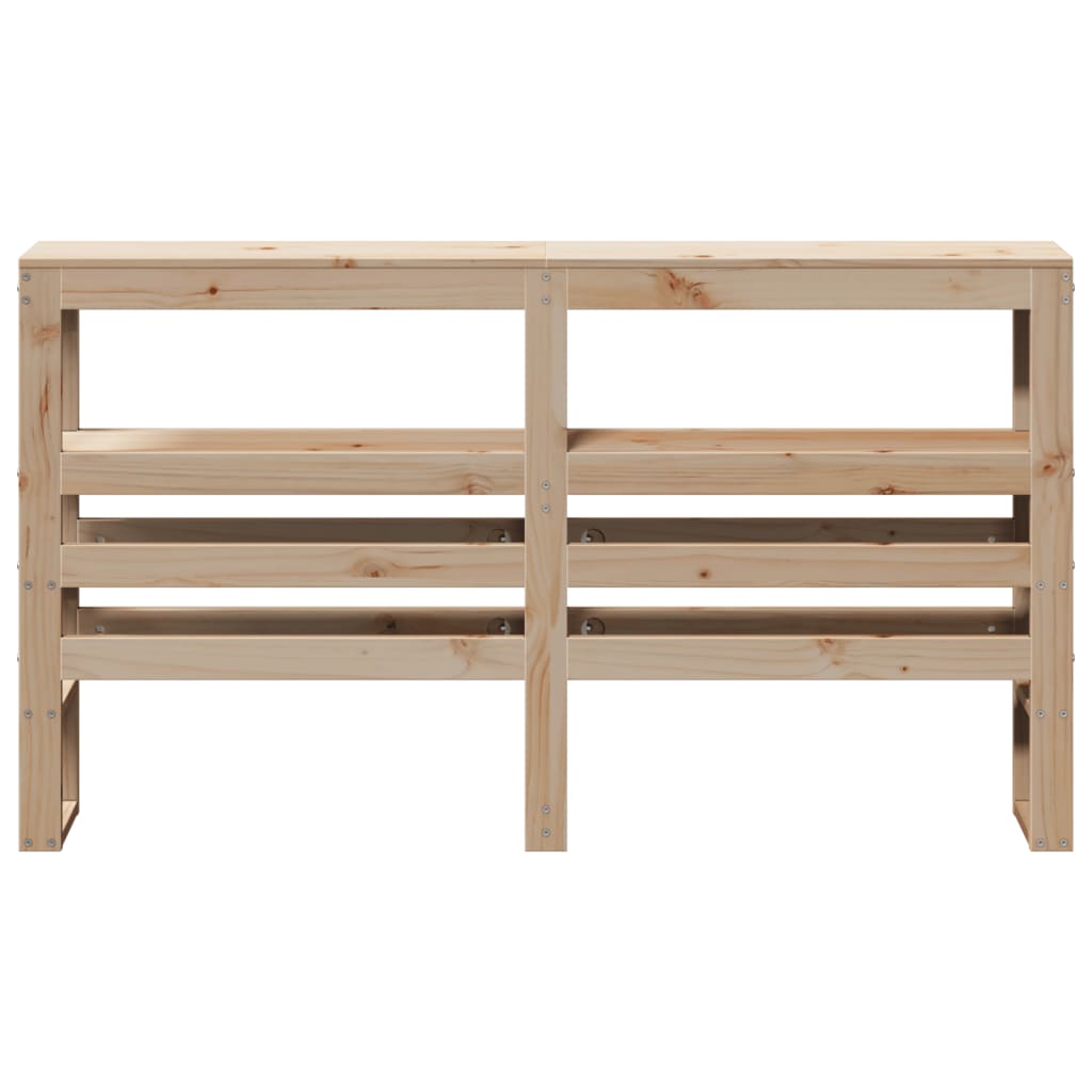 Hoofdbord met schappen 120 cm massief grenenhout is nu te koop bij PeponiXL, paradijselijk wonen!