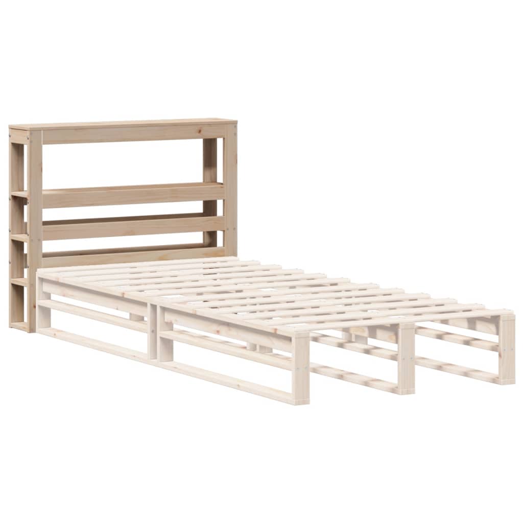 Hoofdbord met schappen 75 cm massief grenenhout is nu te koop bij PeponiXL, paradijselijk wonen!
