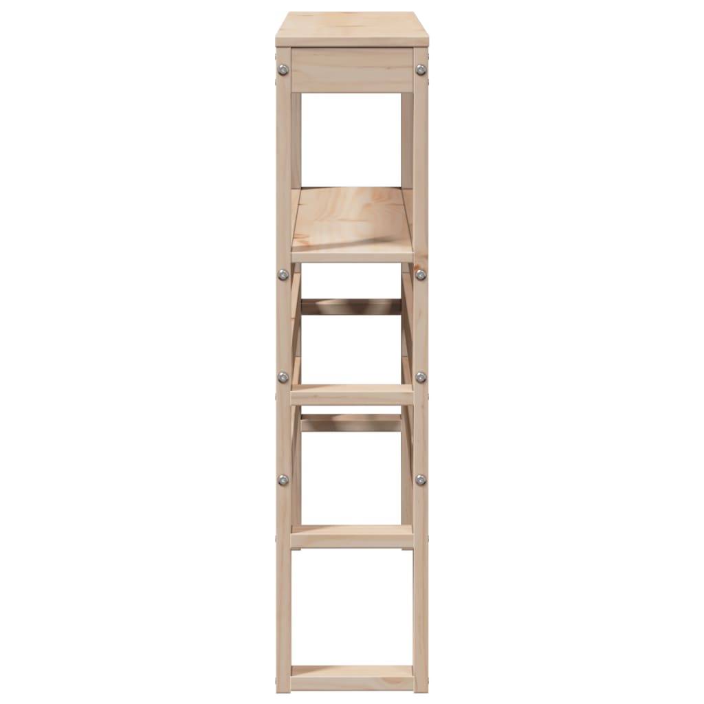 Hoofdbord met schappen 75 cm massief grenenhout is nu te koop bij PeponiXL, paradijselijk wonen!