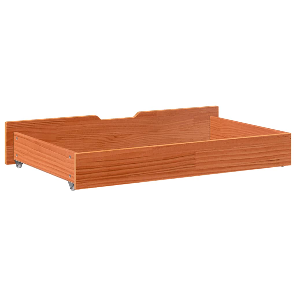Bedlades 2 st 95x55x17 massief grenenhout wasbruin is nu te koop bij PeponiXL, paradijselijk wonen!