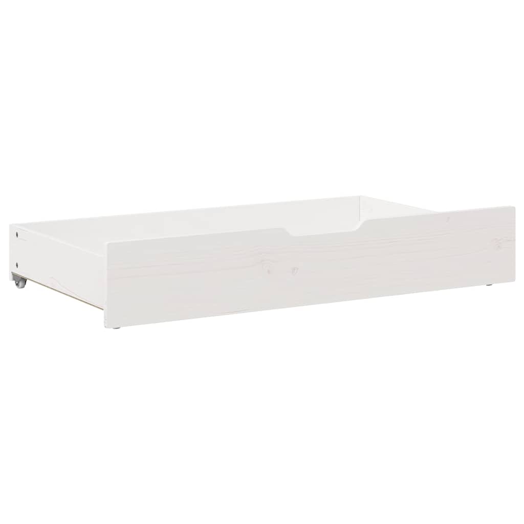 Bedlades 2 st 90x55x17 cm massief grenenhout wit is nu te koop bij PeponiXL, paradijselijk wonen!