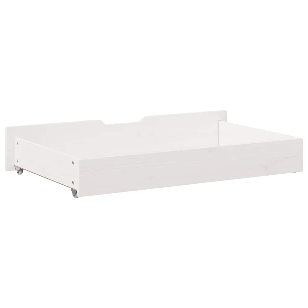 Bedlades 2 st 90x55x17 cm massief grenenhout wit is nu te koop bij PeponiXL, paradijselijk wonen!