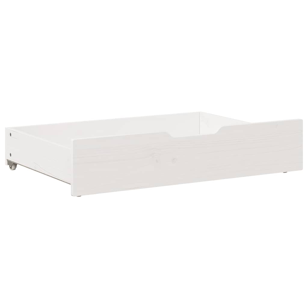 Bedlades 2 st 80x55x17 cm massief grenenhout wit is nu te koop bij PeponiXL, paradijselijk wonen!