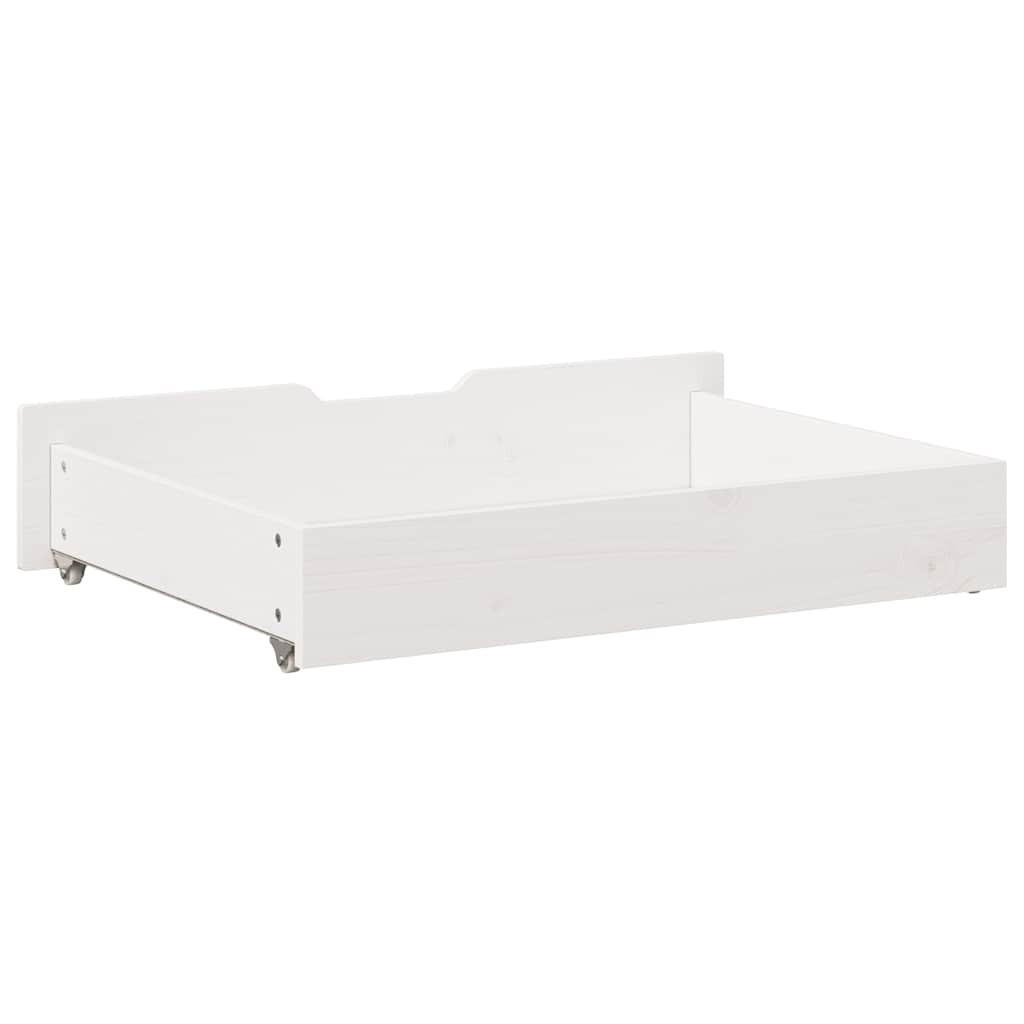 Bedlades 2 st 80x55x17 cm massief grenenhout wit is nu te koop bij PeponiXL, paradijselijk wonen!