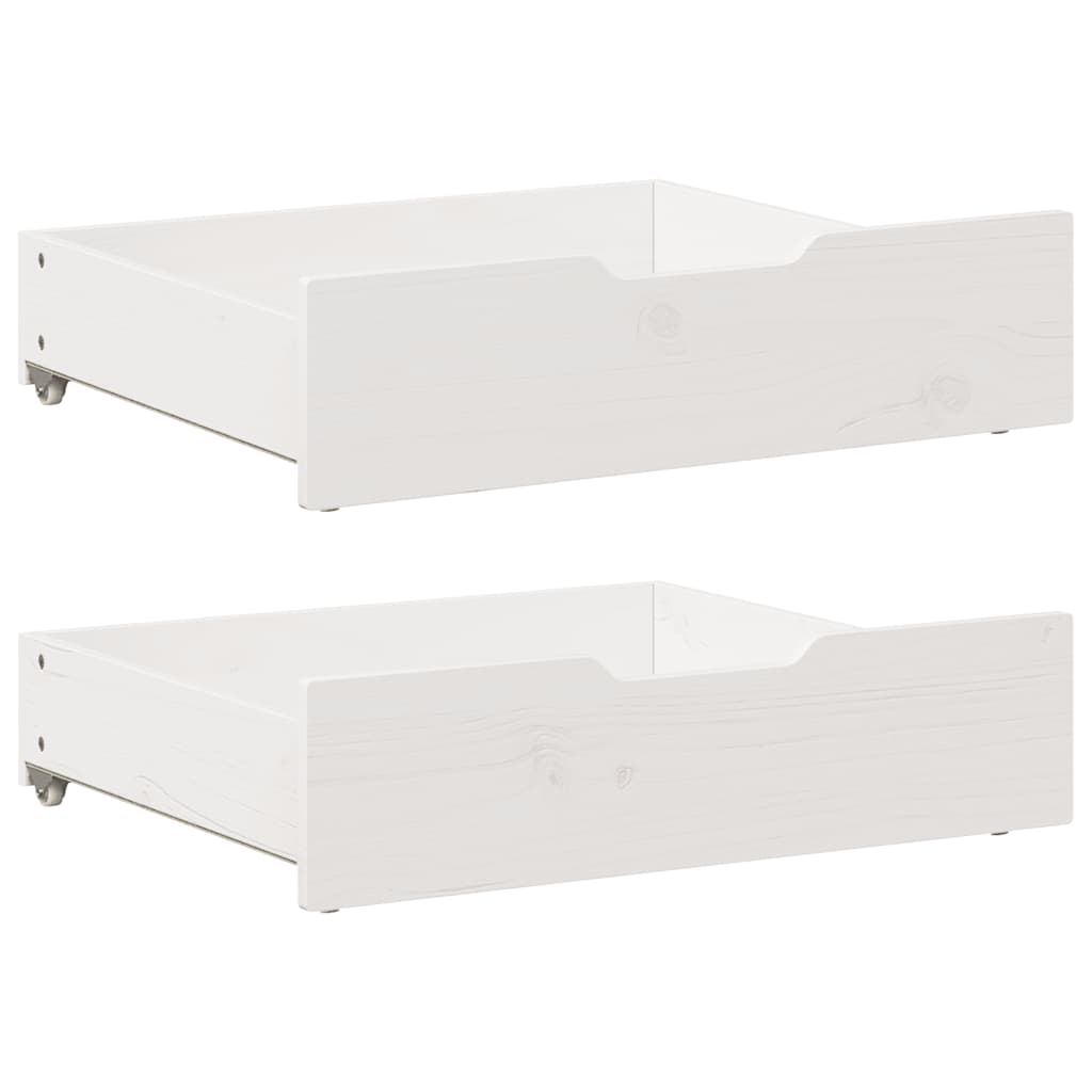 Bedlades 2 st 75x55x17 cm massief grenenhout wit is nu te koop bij PeponiXL, paradijselijk wonen!