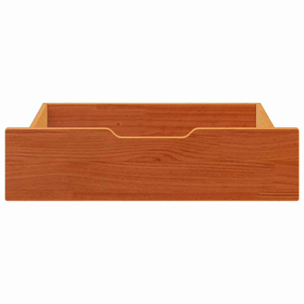 Bedlades 2 st 75x55x17 massief grenenhout wasbruin is nu te koop bij PeponiXL, paradijselijk wonen!