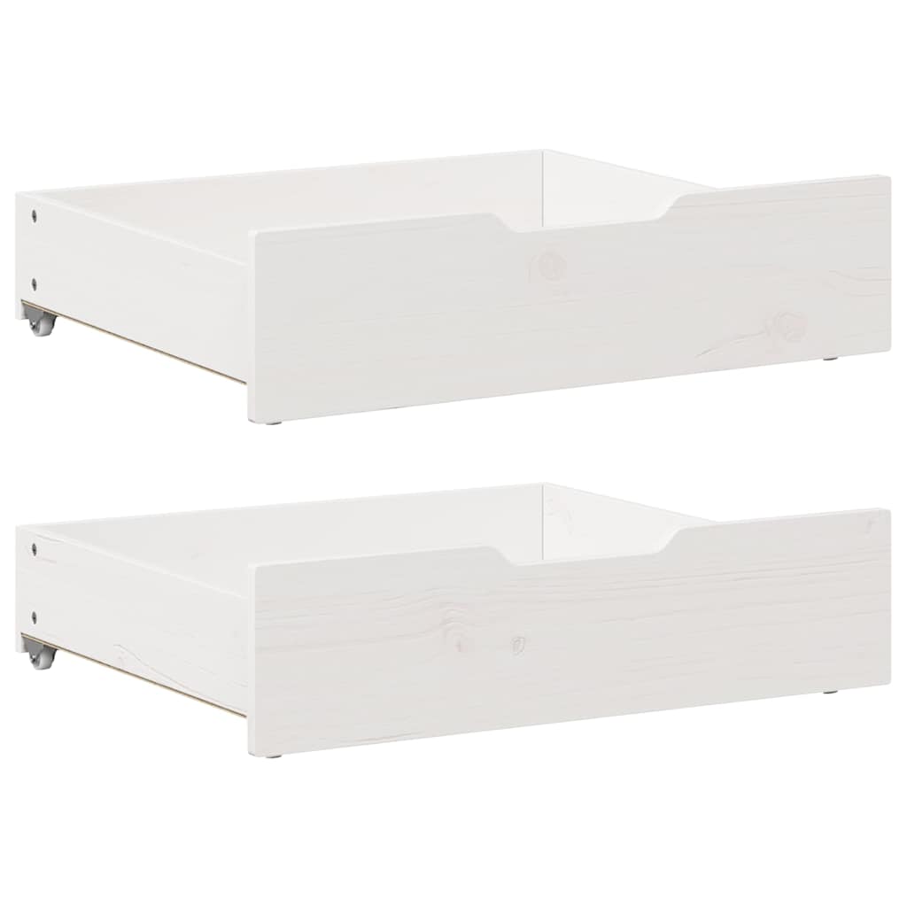 Bedlades 2 st 65x55x17 cm massief grenenhout wit is nu te koop bij PeponiXL, paradijselijk wonen!