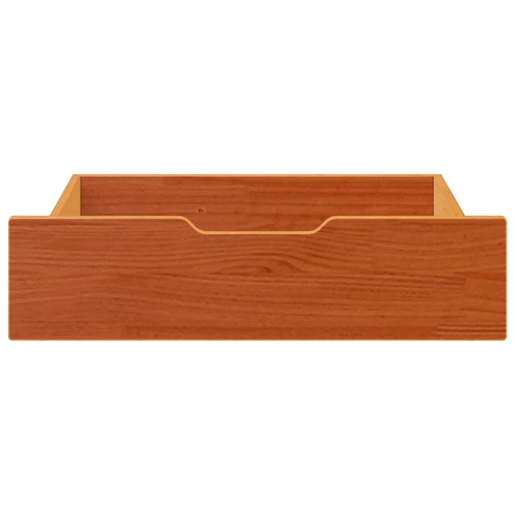 Bedlades 2 st 65x55x17 massief grenenhout wasbruin is nu te koop bij PeponiXL, paradijselijk wonen!
