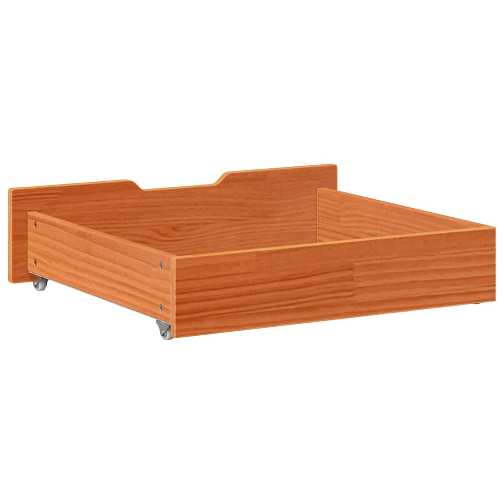 Bedlades 2 st 65x55x17 massief grenenhout wasbruin is nu te koop bij PeponiXL, paradijselijk wonen!