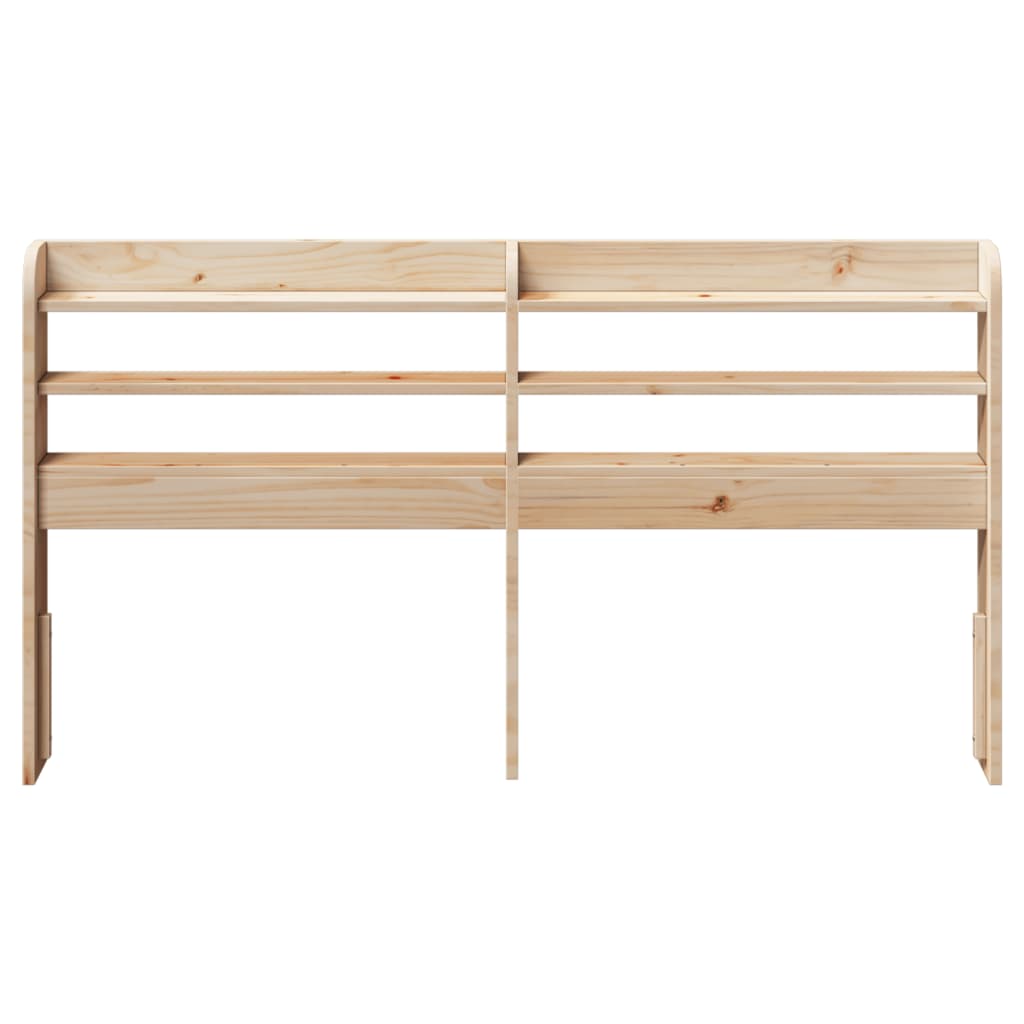 Hoofdbord met schappen 120 cm massief grenenhout is nu te koop bij PeponiXL, paradijselijk wonen!