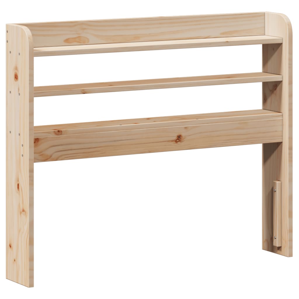 Hoofdbord met schappen 75 cm massief grenenhout is nu te koop bij PeponiXL, paradijselijk wonen!