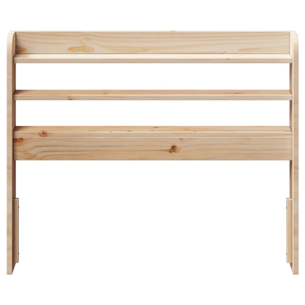 Hoofdbord met schappen 75 cm massief grenenhout is nu te koop bij PeponiXL, paradijselijk wonen!