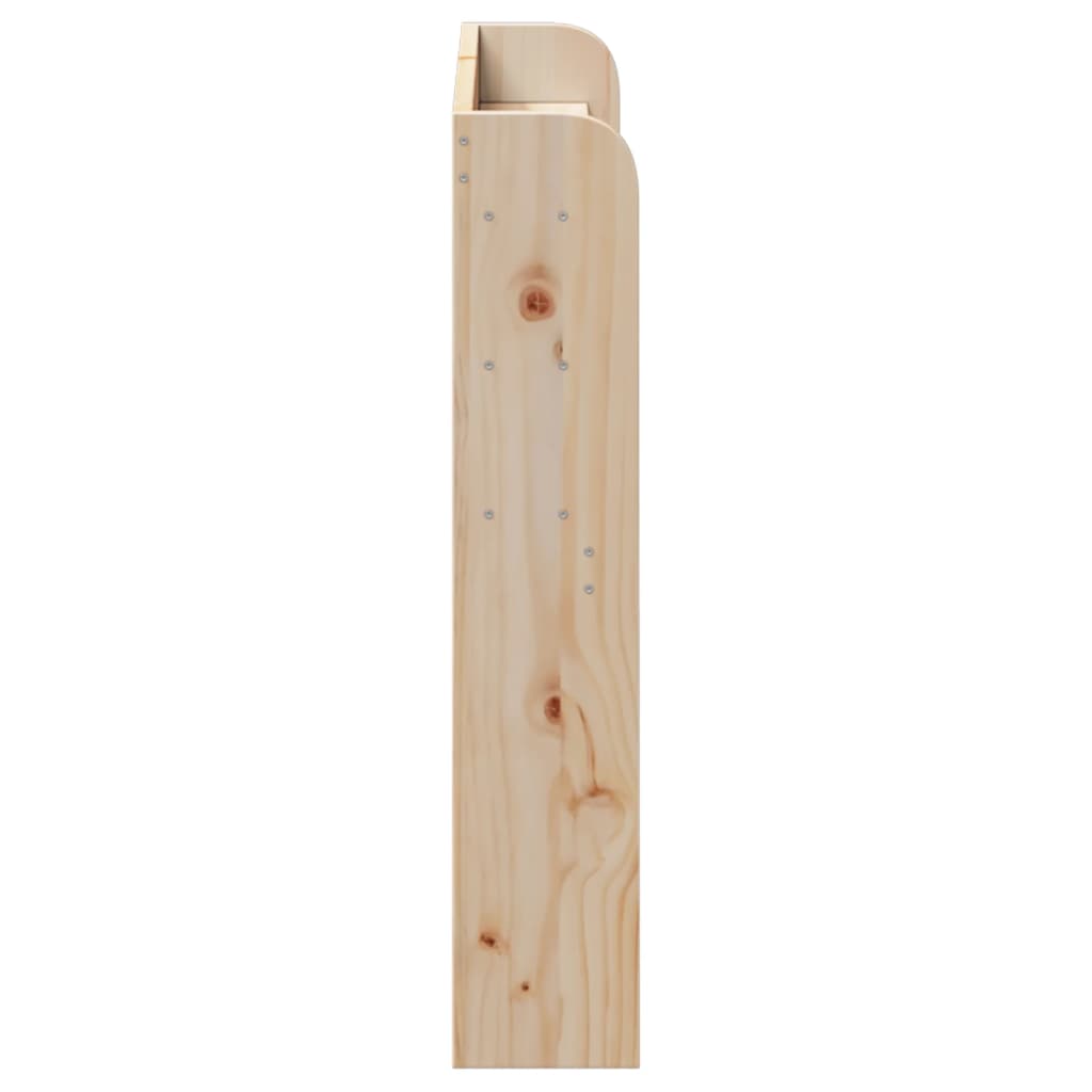 Hoofdbord met schappen 75 cm massief grenenhout is nu te koop bij PeponiXL, paradijselijk wonen!