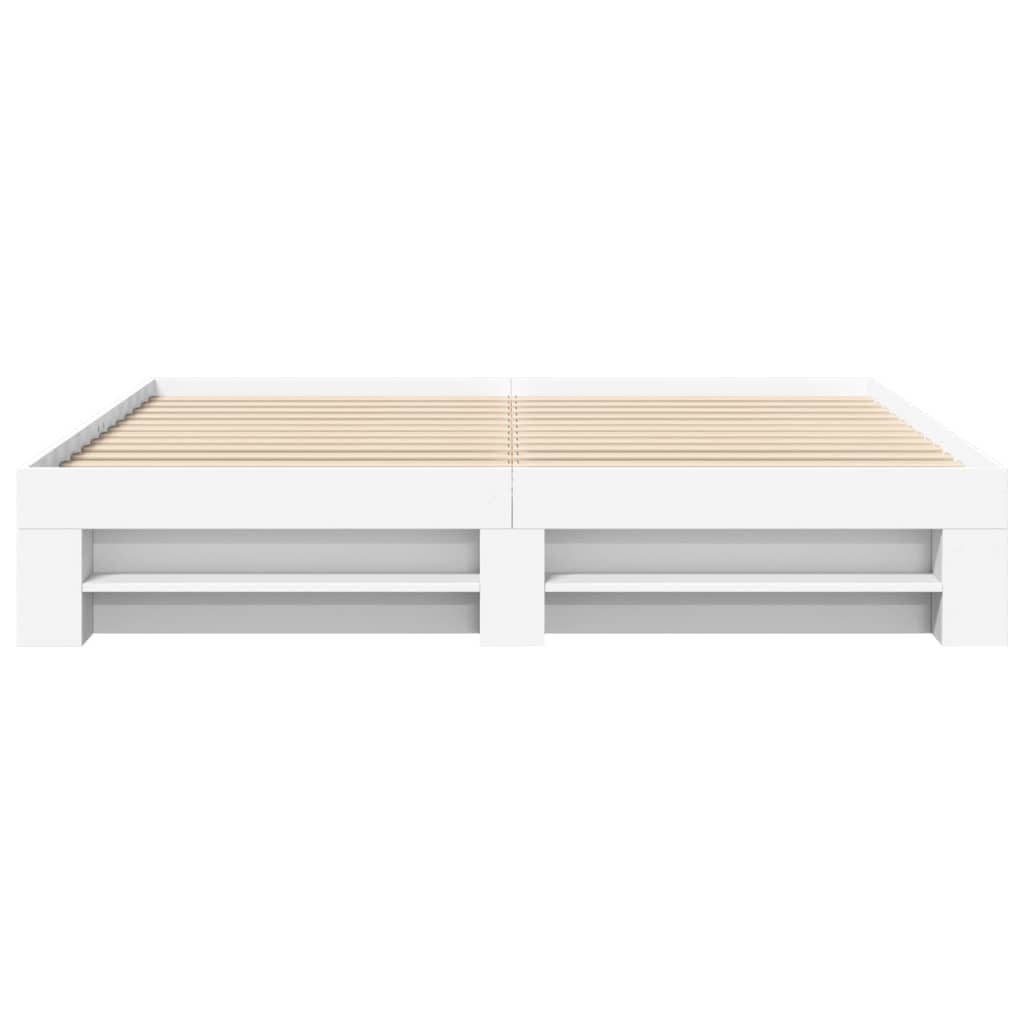 Bedframe zonder matras 180x200 cm spaanplaat wit is nu te koop bij PeponiXL, paradijselijk wonen!