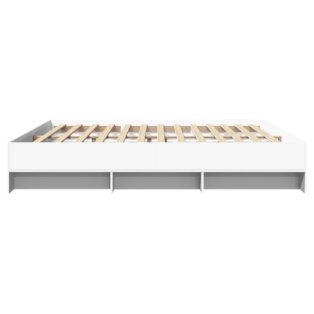 Bedframe zonder matras 180x200 cm spaanplaat wit is nu te koop bij PeponiXL, paradijselijk wonen!