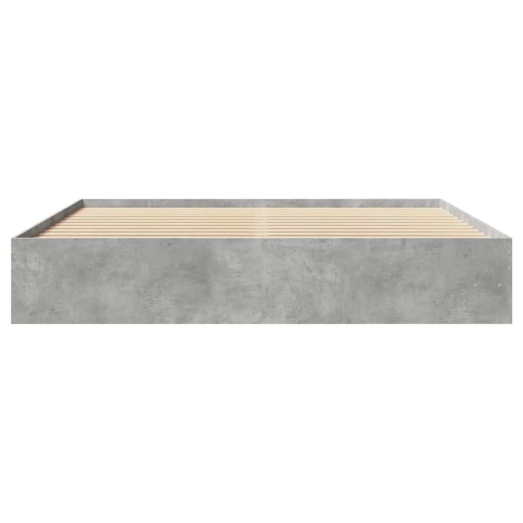 Bedframe zonder matras 180x200 cm spaanplaat betongrijs is nu te koop bij PeponiXL, paradijselijk wonen!