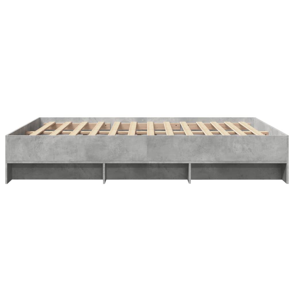 Bedframe bewerkt hout betongrijs 150x200 cm is nu te koop bij PeponiXL, paradijselijk wonen!