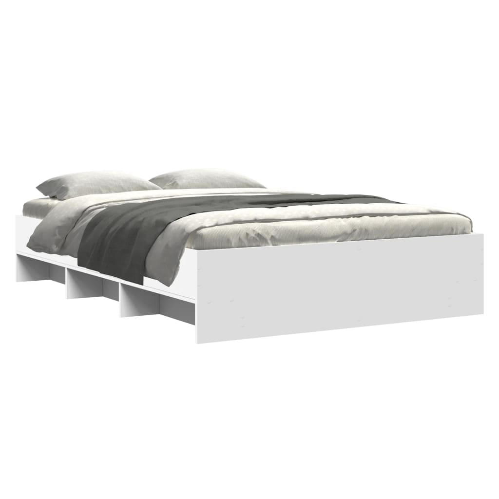 Bedframe massief hout wit 120x200 cm is nu te koop bij PeponiXL, paradijselijk wonen!