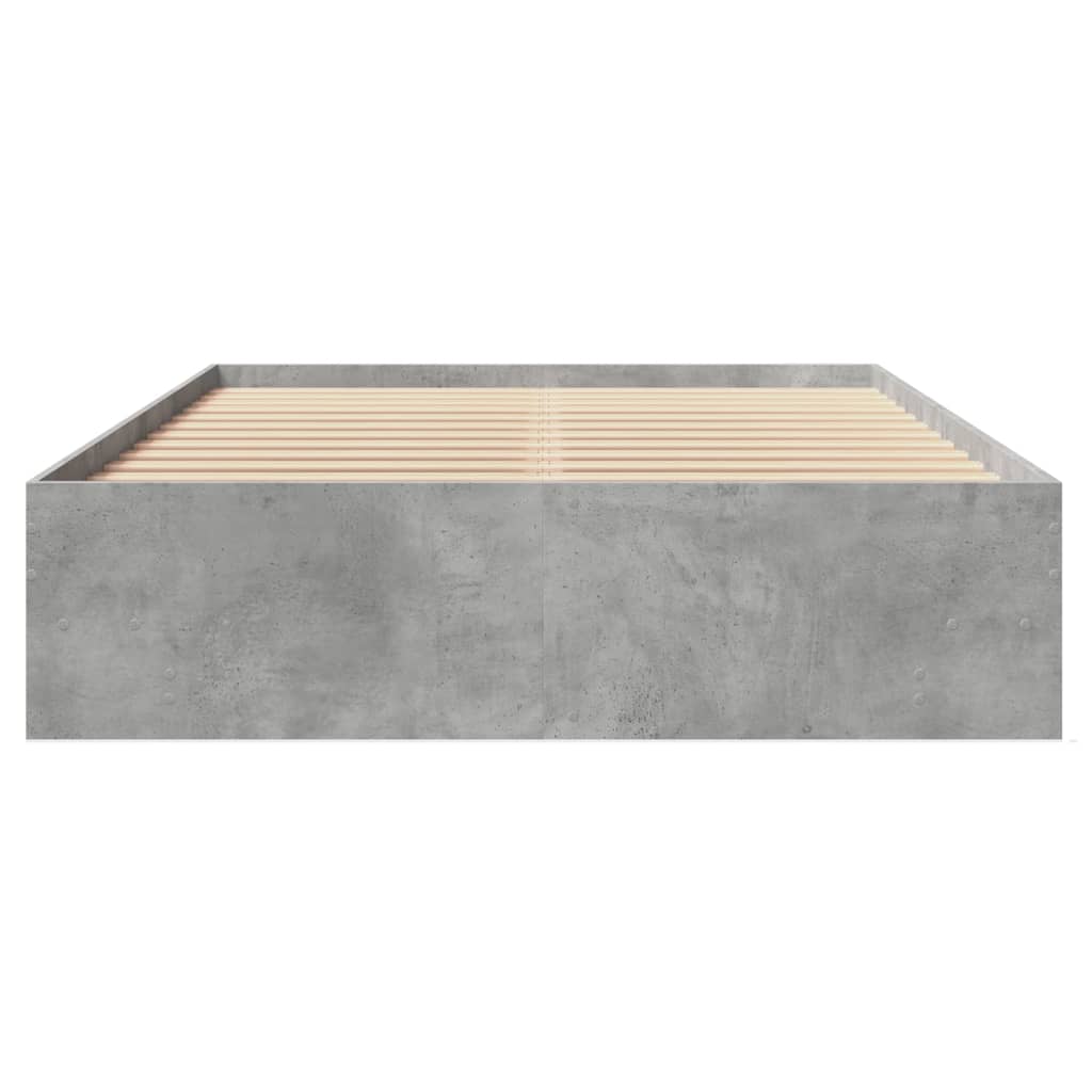 Bedframe bewerkt hout betongrijs 120x190 cm is nu te koop bij PeponiXL, paradijselijk wonen!