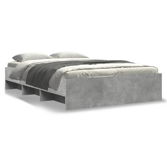 Bedframe bewerkt hout betongrijs 120x190 cm is nu te koop bij PeponiXL, paradijselijk wonen!