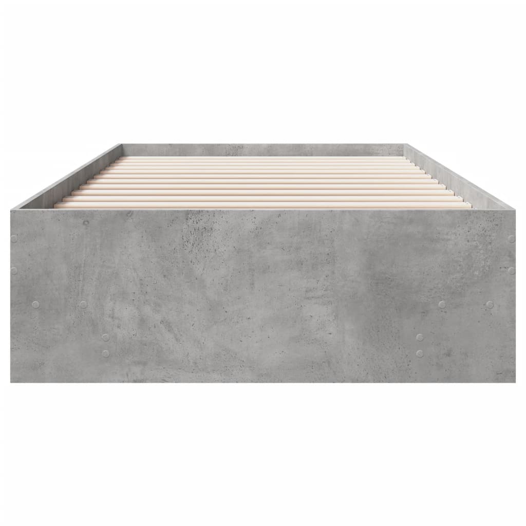 Bedframe bewerkt hout betongrijs 90x190 cm is nu te koop bij PeponiXL, paradijselijk wonen!