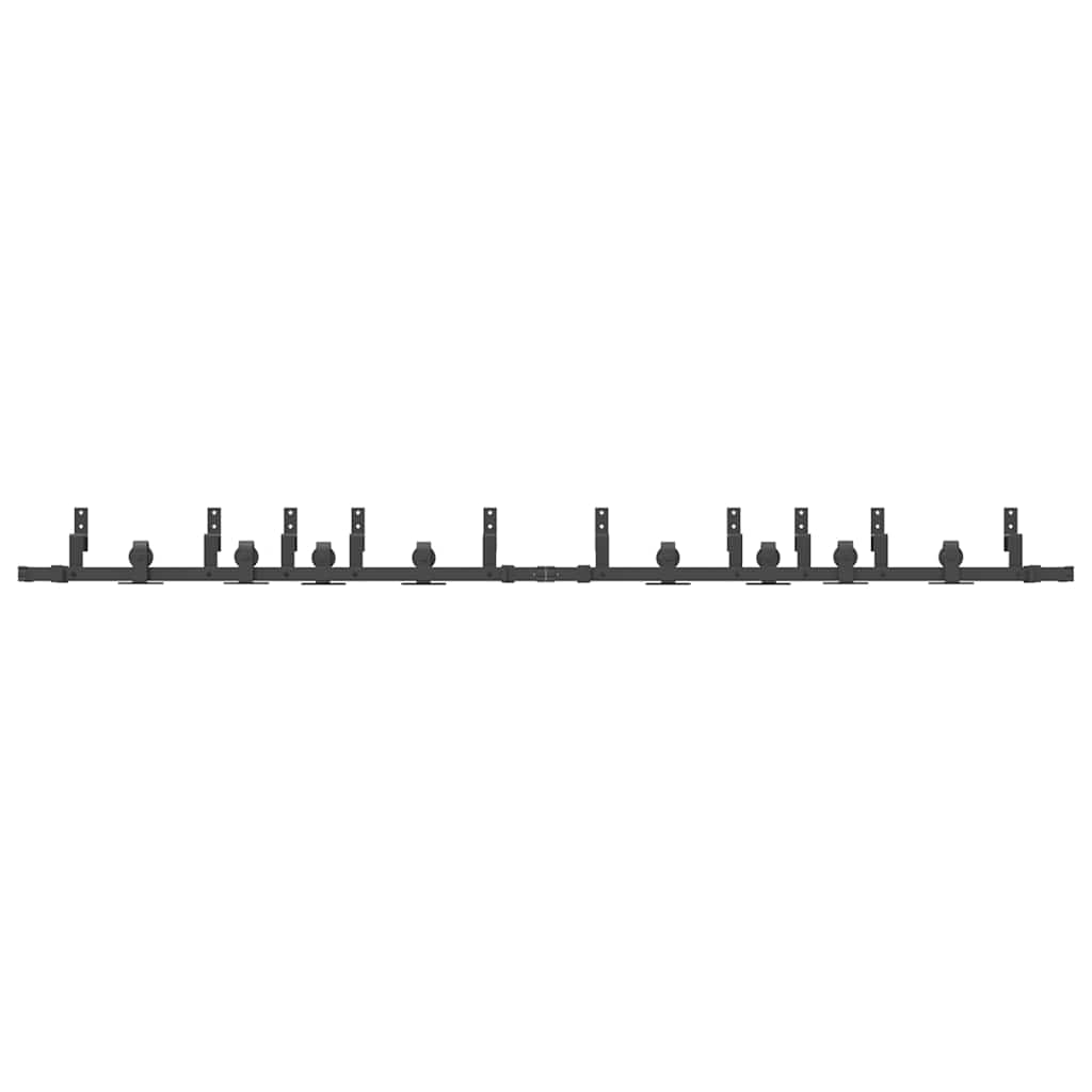 Doos met onderdelen voor schuifdeur 305 cm staal zwart is nu te koop bij PeponiXL, paradijselijk wonen!