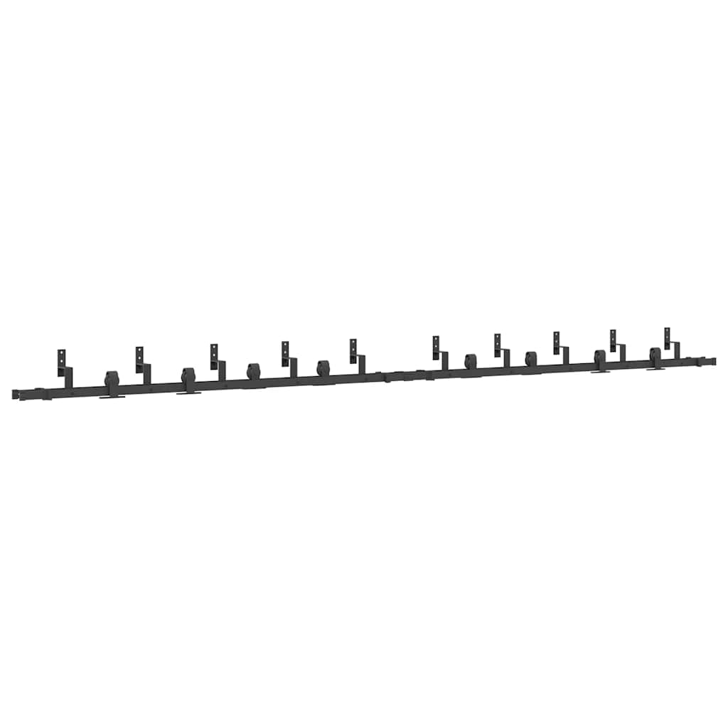 Doos met onderdelen voor schuifdeur 427 cm staal zwart is nu te koop bij PeponiXL, paradijselijk wonen!