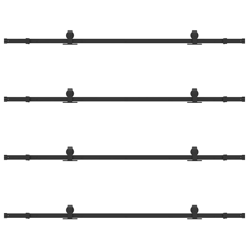 Doos met onderdelen voor schuifdeur 427 cm staal zwart is nu te koop bij PeponiXL, paradijselijk wonen!