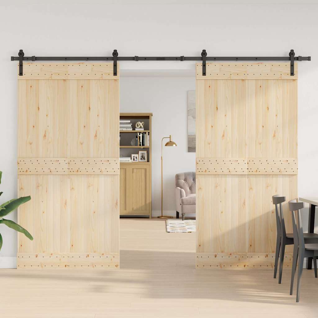 Doos met onderdelen voor schuifdeur 305 cm staal zwart is nu te koop bij PeponiXL, paradijselijk wonen!