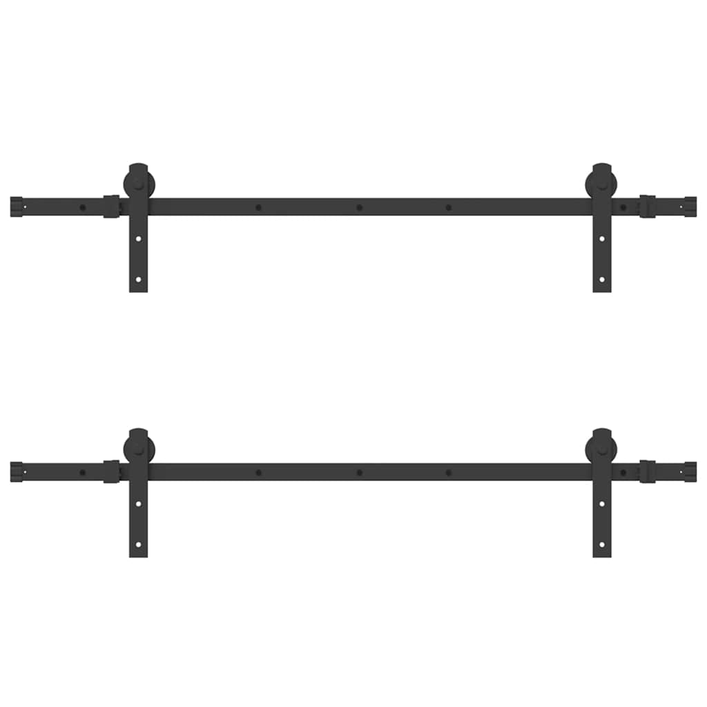 Doos met onderdelen voor schuifdeur 305 cm staal zwart is nu te koop bij PeponiXL, paradijselijk wonen!