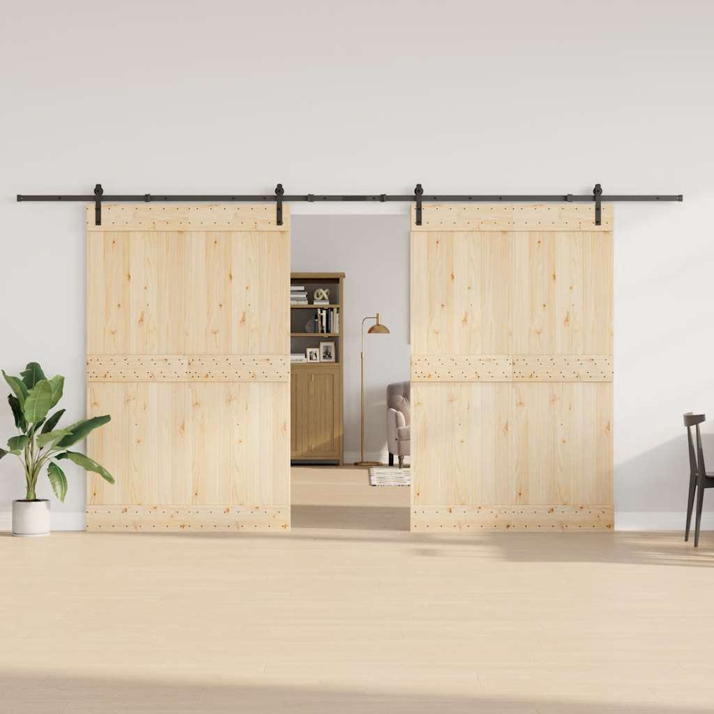 Doos met onderdelen voor schuifdeur 427 cm staal zwart is nu te koop bij PeponiXL, paradijselijk wonen!