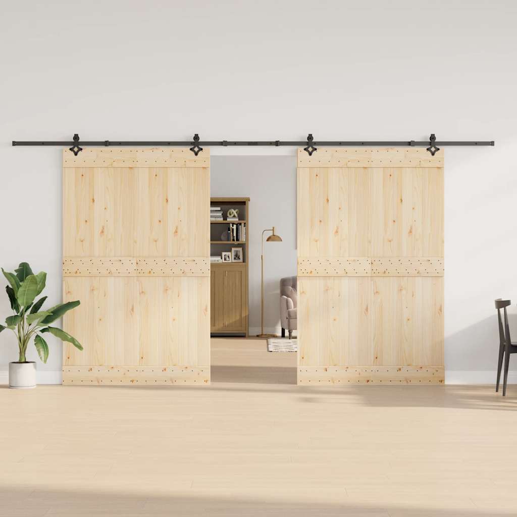 Doos met onderdelen voor schuifdeur 427 cm staal zwart is nu te koop bij PeponiXL, paradijselijk wonen!