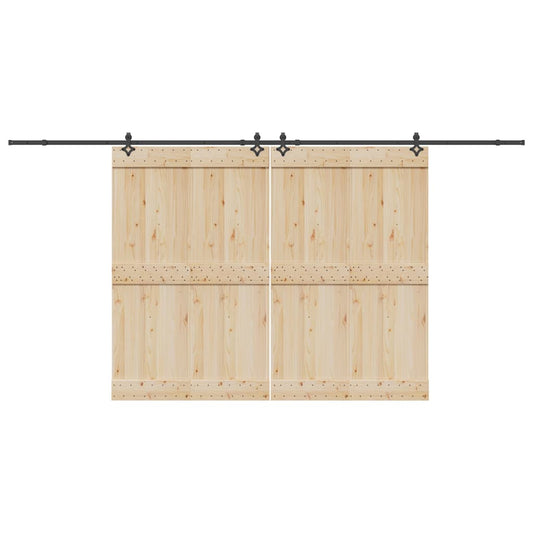 Doos met onderdelen voor schuifdeur 427 cm staal zwart is nu te koop bij PeponiXL, paradijselijk wonen!