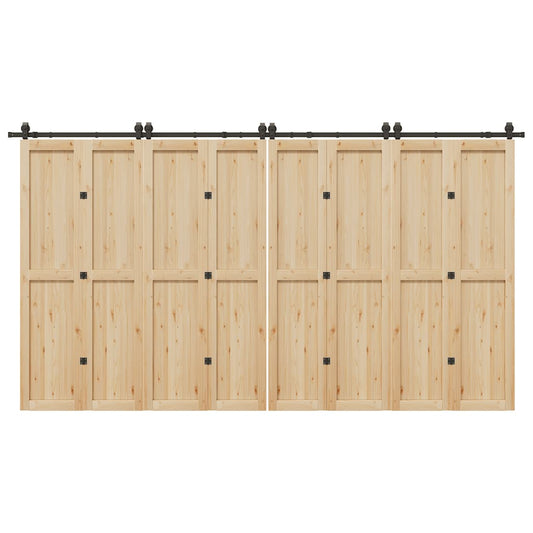 Doos met onderdelen voor schuifdeur 400 cm staal zwart is nu te koop bij PeponiXL, paradijselijk wonen!
