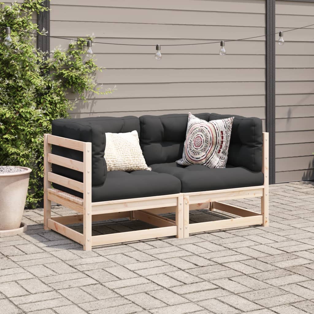 2-delige Loungeset massief grenenhout is nu te koop bij PeponiXL, paradijselijk wonen!