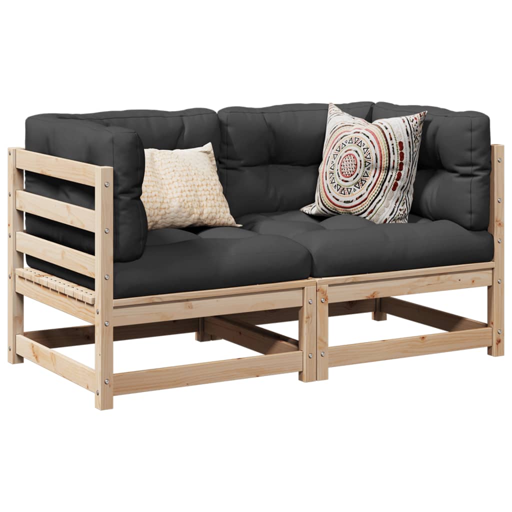 2-delige Loungeset massief grenenhout is nu te koop bij PeponiXL, paradijselijk wonen!