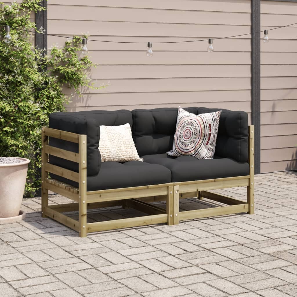 2-delige Loungeset geïmpregneerd grenenhout is nu te koop bij PeponiXL, paradijselijk wonen!