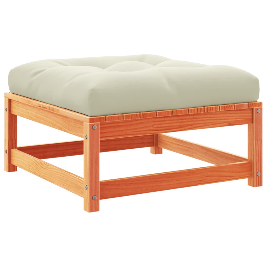 4-delige Loungeset met kussens massief grenenhout wasbruin is nu te koop bij PeponiXL, paradijselijk wonen!