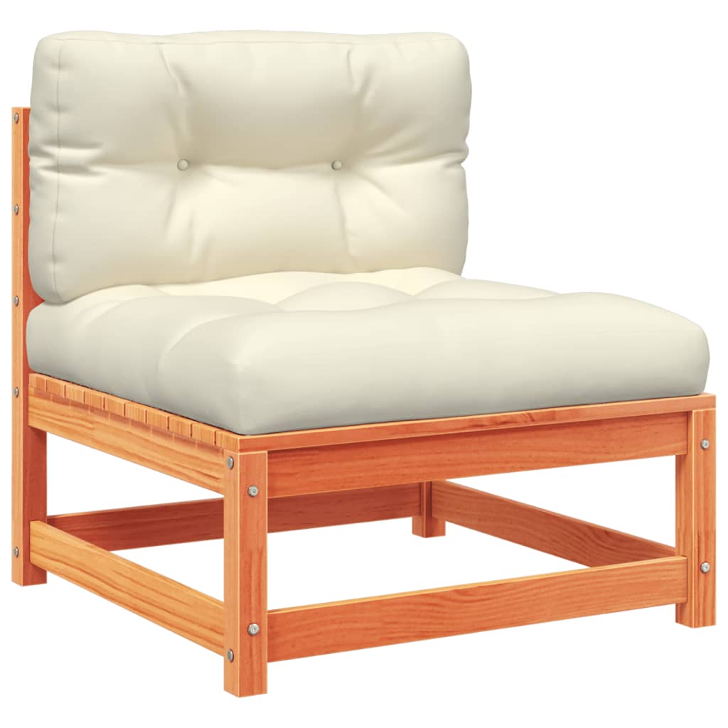 7-delige Loungeset met kussens massief grenenhout wasbruin is nu te koop bij PeponiXL, paradijselijk wonen!