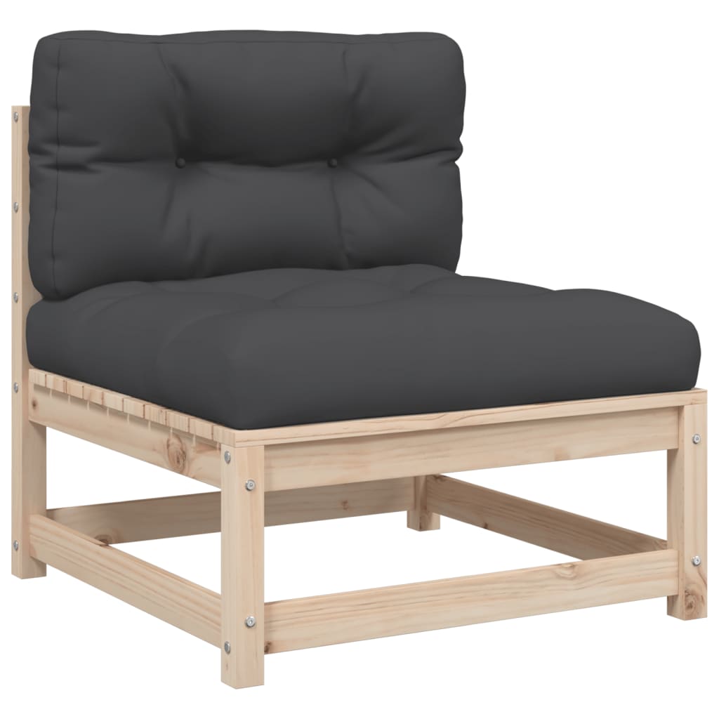 3-delige Loungeset met kussens massief grenenhout is nu te koop bij PeponiXL, paradijselijk wonen!