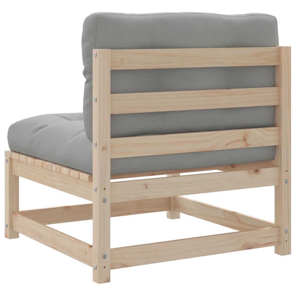 3-delige Loungeset met kussens massief grenenhout is nu te koop bij PeponiXL, paradijselijk wonen!