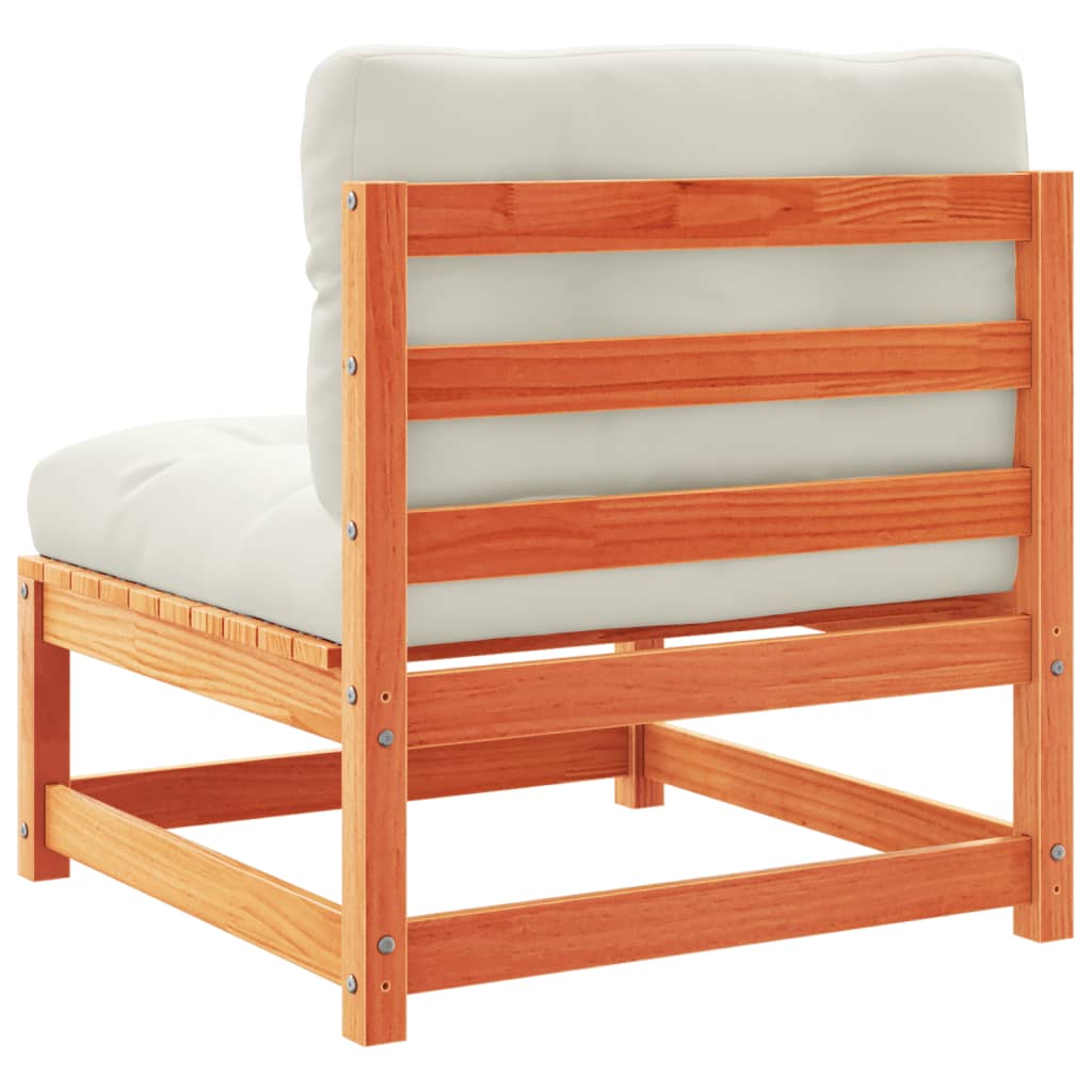 3-delige Loungeset met kussens massief grenenhout wasbruin is nu te koop bij PeponiXL, paradijselijk wonen!