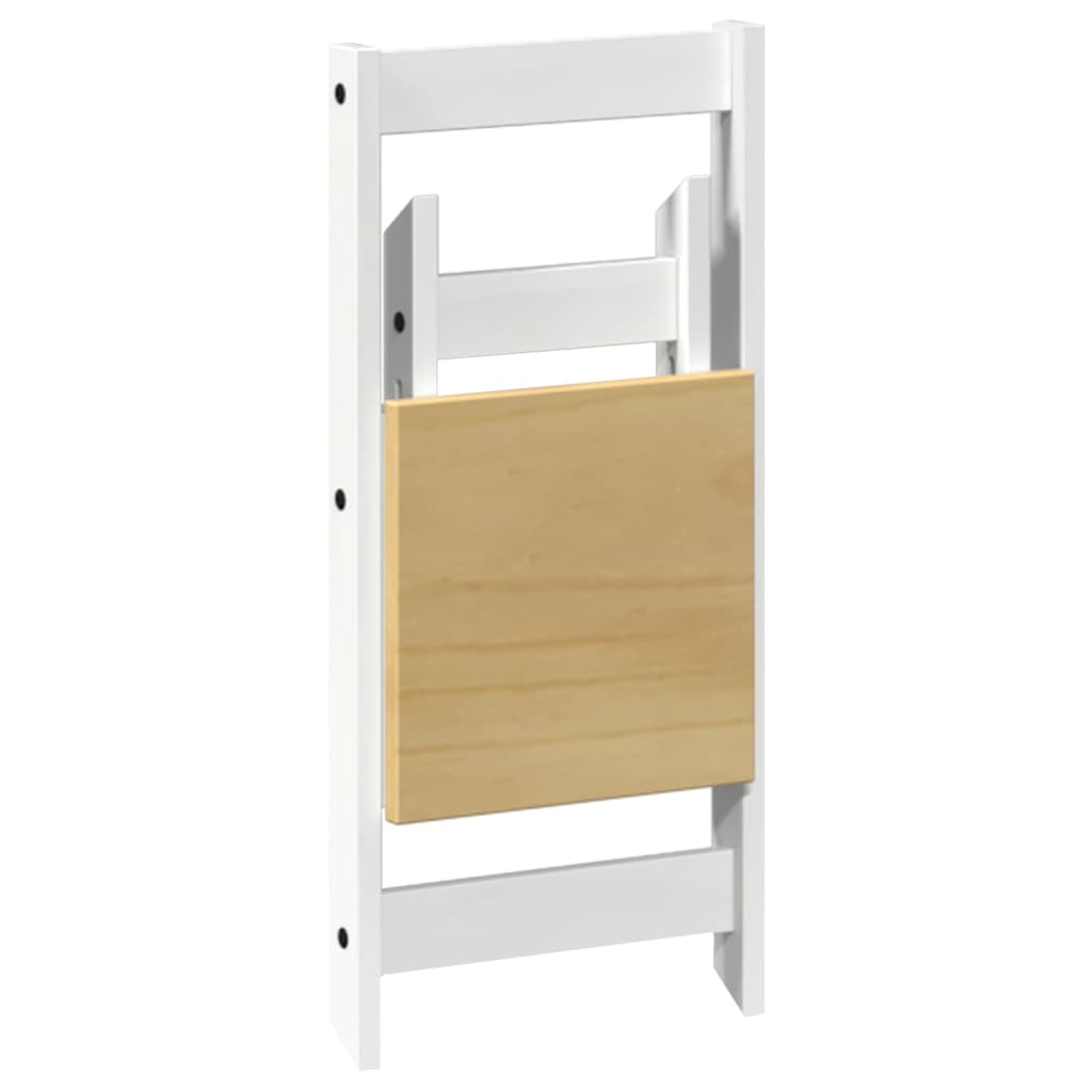 5-delige Eethoek Corona inklapbaar grenenhout wit is nu te koop bij PeponiXL, paradijselijk wonen!