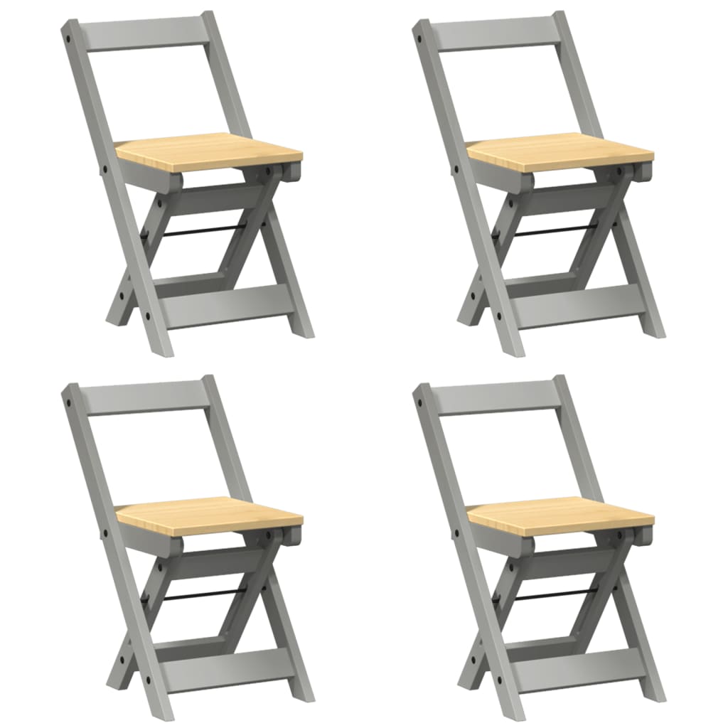 5-delige Eethoek Corona inklapbaar grenenhout grijs is nu te koop bij PeponiXL, paradijselijk wonen!