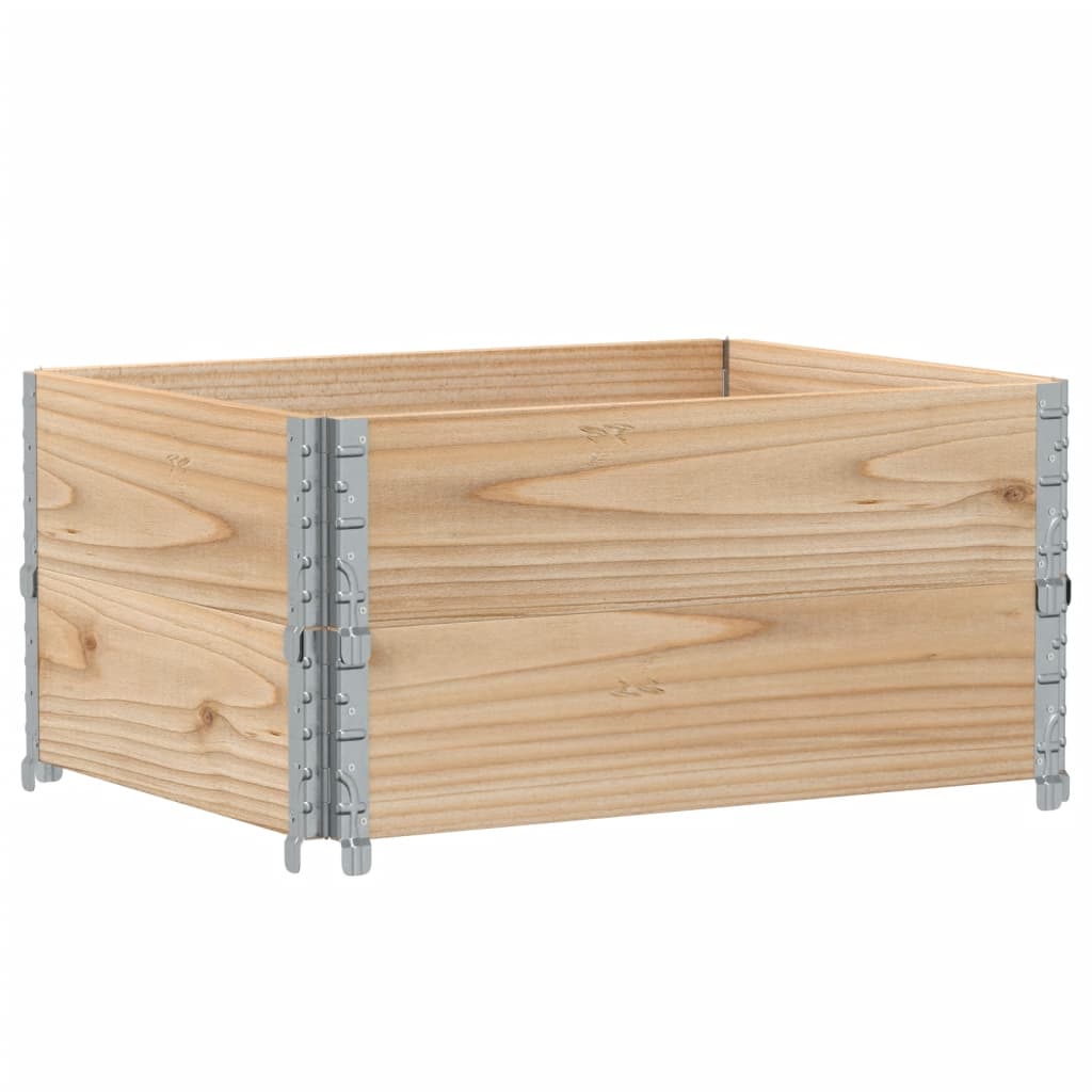 Palletopzetranden 2 st 80x60 cm massief grenenhout is nu te koop bij PeponiXL, paradijselijk wonen!
