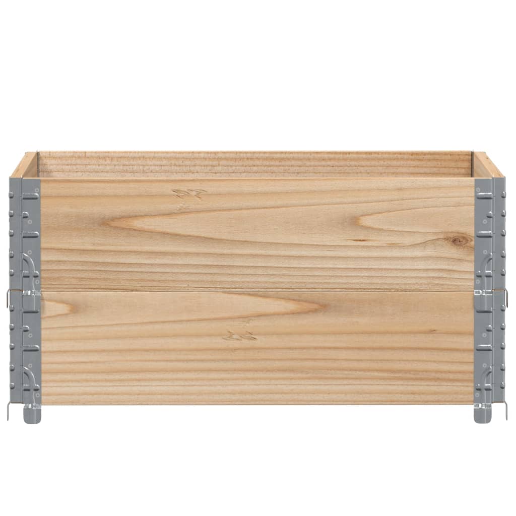 Palletopzetranden 2 st 80x60 cm massief grenenhout is nu te koop bij PeponiXL, paradijselijk wonen!