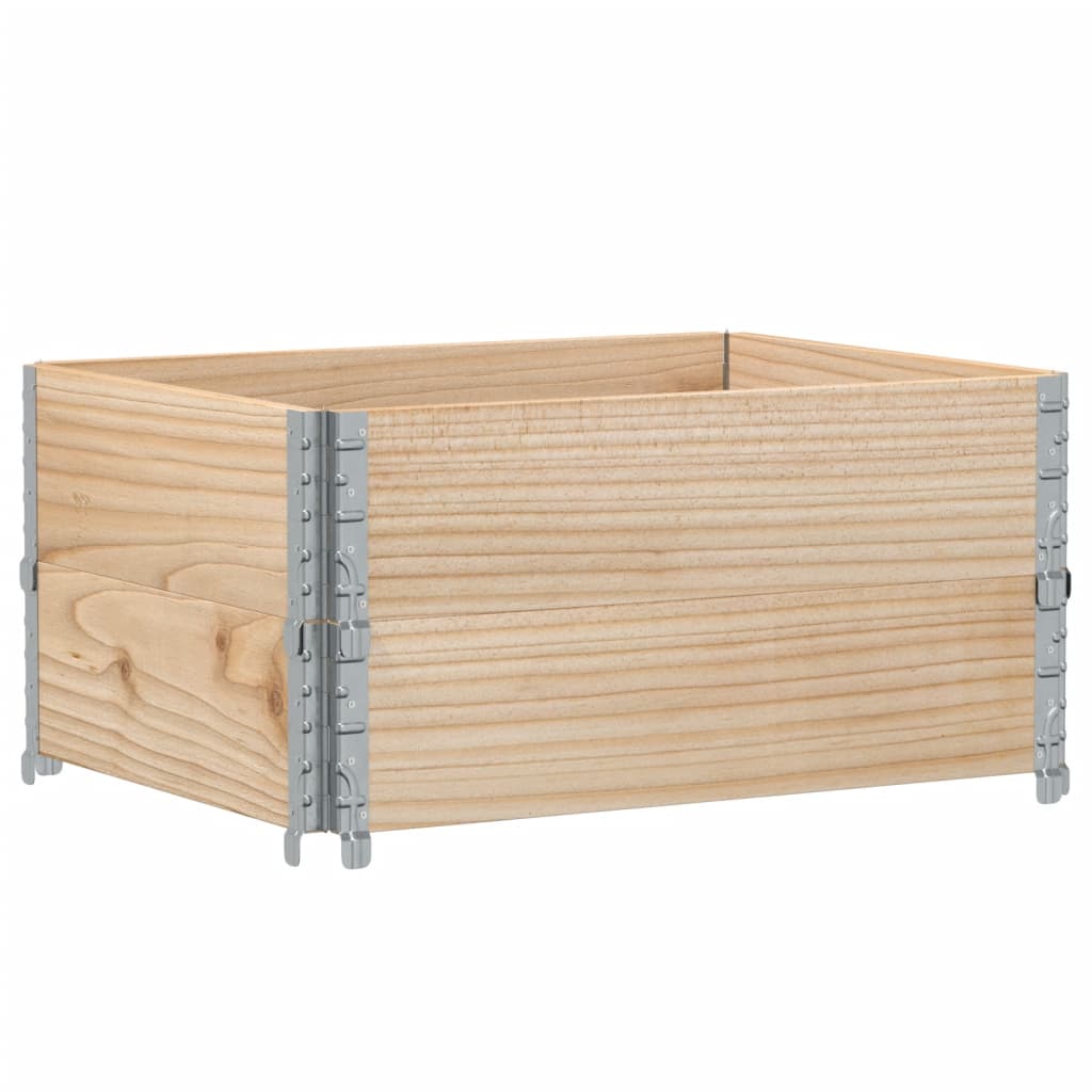 Palletopzetranden 2 st 80x60 cm massief grenenhout is nu te koop bij PeponiXL, paradijselijk wonen!