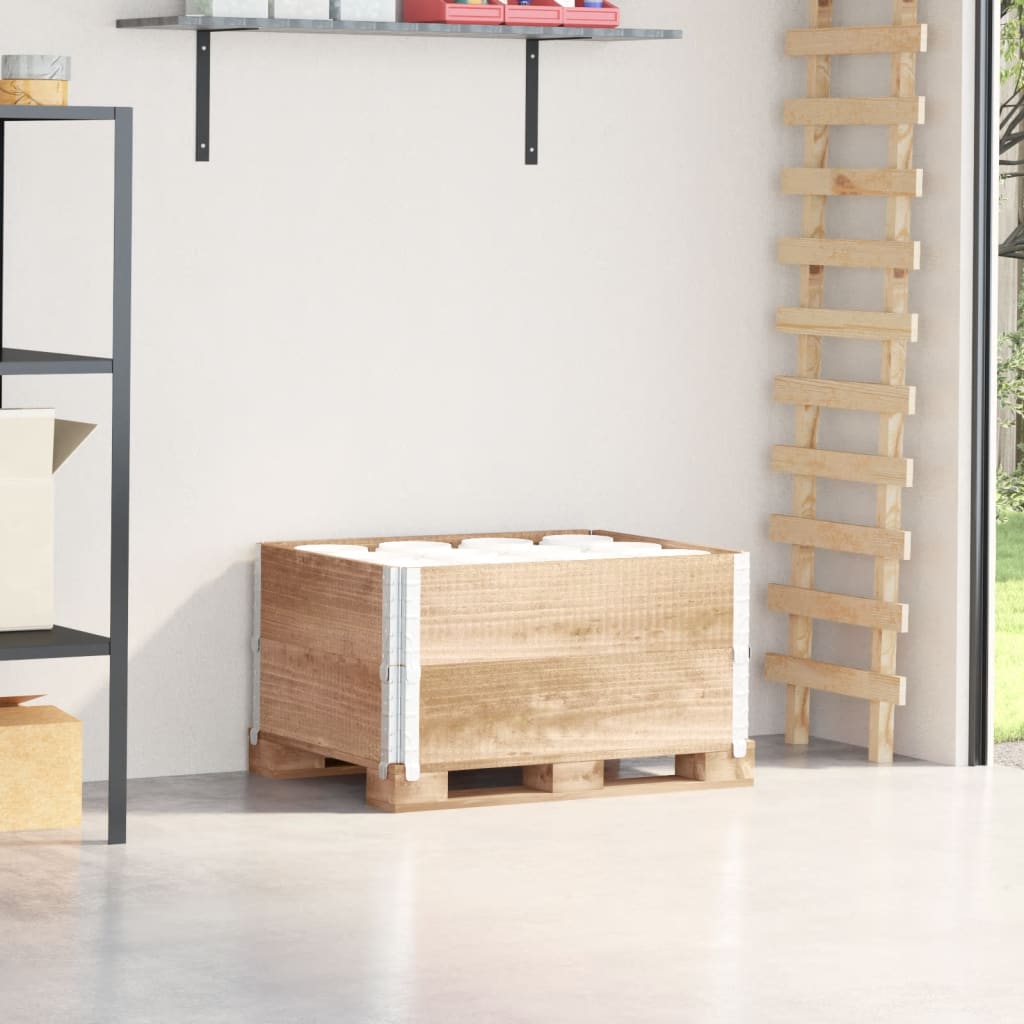 Palletopzetranden 2 st 80x60 cm massief grenenhout is nu te koop bij PeponiXL, paradijselijk wonen!