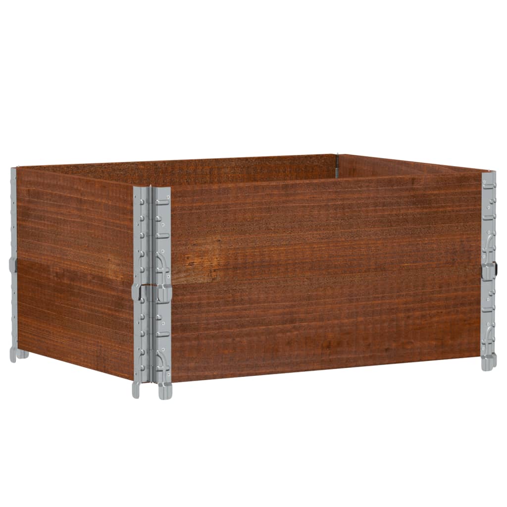 Palletopzetranden 2 st 80x60 cm massief grenenhout bruin is nu te koop bij PeponiXL, paradijselijk wonen!