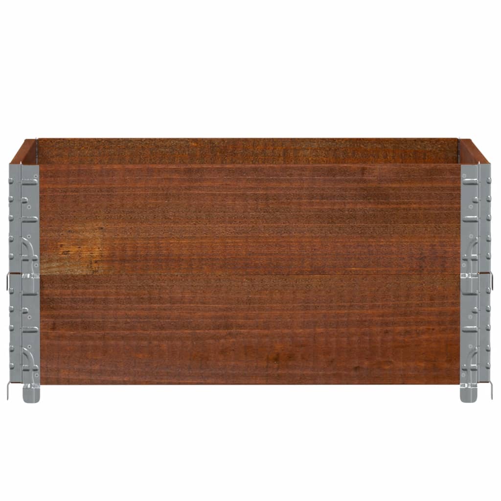 Palletopzetranden 2 st 80x60 cm massief grenenhout bruin is nu te koop bij PeponiXL, paradijselijk wonen!